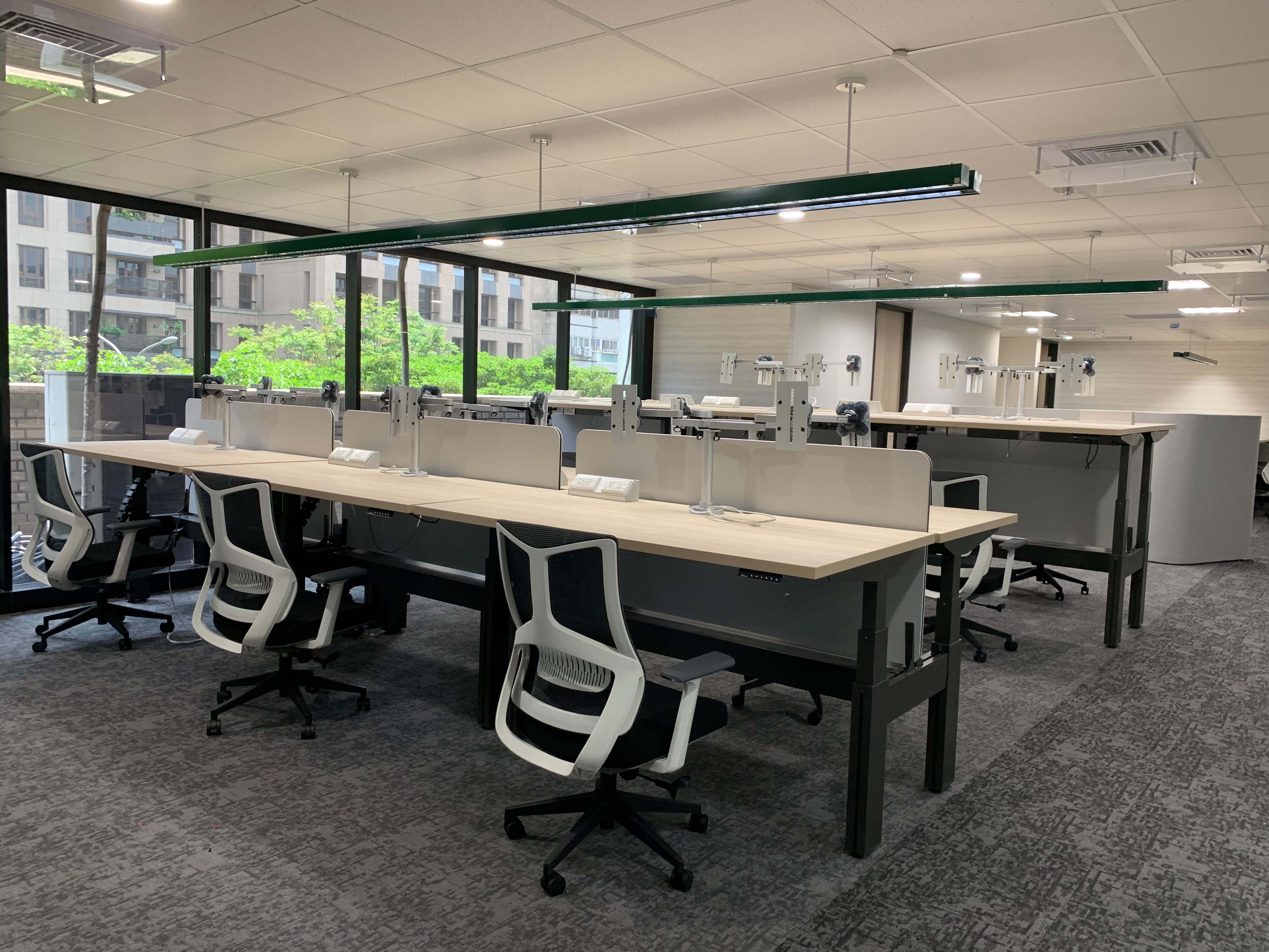 KB 鋁管升降桌雙人對坐